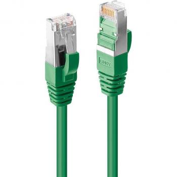 LINDY 47682 RJ45 Netzwerkkabel, Patchkabel CAT 6a S/FTP 7.50 m Grün