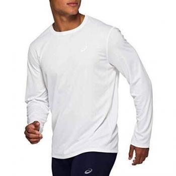 Brilliant White Asics Katakana LS Top Camiseta Hombre 2XL