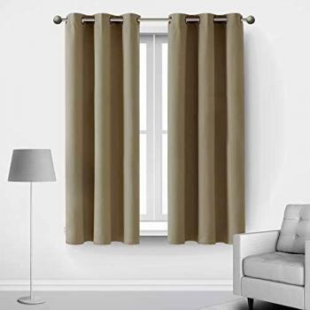 Deconovo Energy Efficient Eyelet Blackout Curtains 42 x 54 Inch 2 Panels