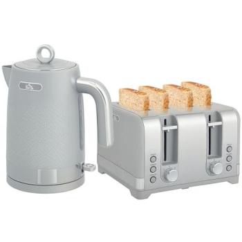 SpeedSteam 1.7 L Kettle & Toaster Duo (Grey)