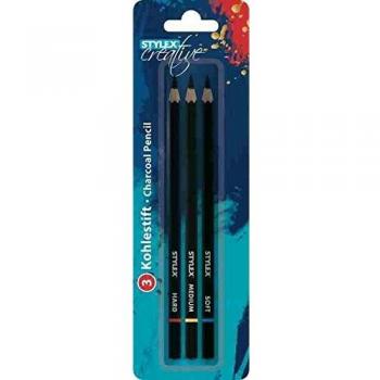 Kohlegraphite STYLEX 28694 – 3‑Stufen-Set