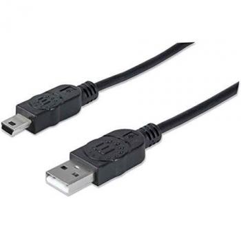 Manhattan USB-A to Mini-USB Cable, 3 m, Male to Male, 480 Mbps