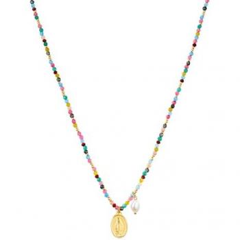Yokoamii Oro Giallo – Collana con Dettagli Misti