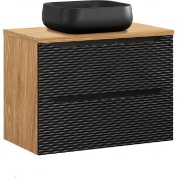 Lavabo de Madera y Negro