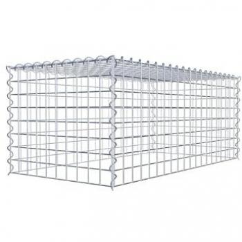 Gabion Fence Panel Type 3, 100 cm x 40 cm x 50 cm, 5 cm x 5 cm Mesh, Spiral