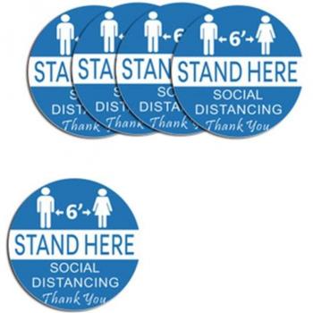Adhesive Social Distancing Signs