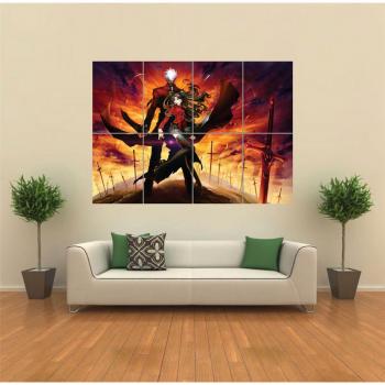 Anime‑Meisterwerk: Fastestay 4‑Panel Poster, 47×33 cm