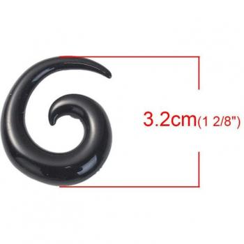 Spiral Taper Tunnel Ear Plugs for Tragus
