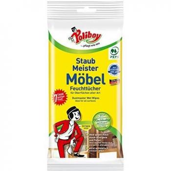 Feuchttücher für Möbel von Poliboy, 1x24 Stück