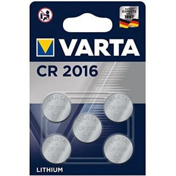 Pilas de Botón de Litio Varta 6016101415 CR2016 3 V (5 Unidades)