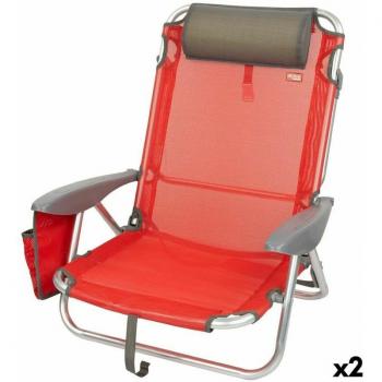 Assise compacte menorca rouge avec support tête
