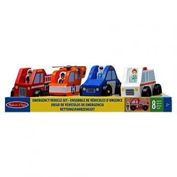 Pack 4 Camions de Secours en Bois