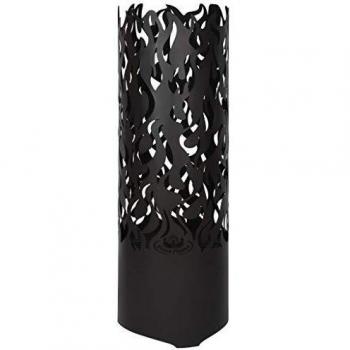 Esschert Design Vampe di Fiamma Nere Cilindriche in Acciaio Zwart FF408