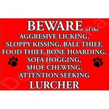 Dog Puppy Sloppy Kisses Christmas Novelty Sign