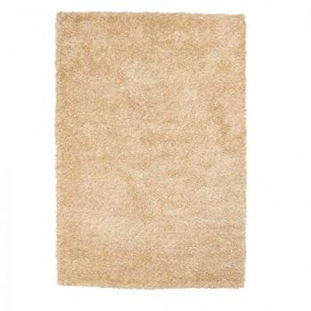 Alfombra shaggy liso 160x230 beige glamoura