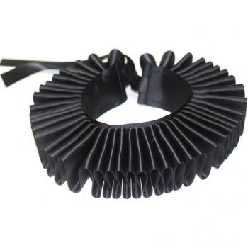 Womens Clown Cosplay Ruffled Neck Collar