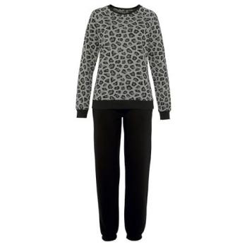 Vivance Dreams Pyjama, (2 tlg.), mit tonalem Animalprint