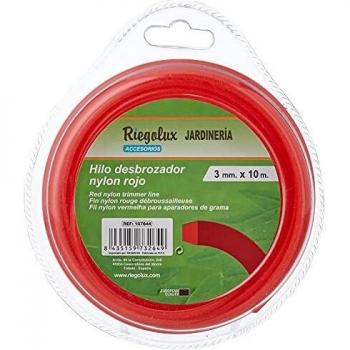 Hilo Cuadrado de Nylon Riegolux para Desbrozadora 3 mm 10 m