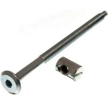 COT BED BOLT M6 X 100MM WITH BARREL NUT