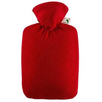 Classic Red 1.8L Hot Water Bottle – Fleece Covered