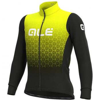 Alé Hexagon Gelbes Langarmtrikot