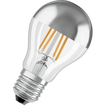 Bombilla LED Osram CLASSIC A 50 Cúpula Plata NO-DIM 6,5W/827 E27