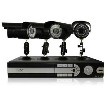 Salva CnM Secure 4‑Cam Sony CCD CCTV, 320 GB DVR, All‑Weather Indoor/Outdoor, IP