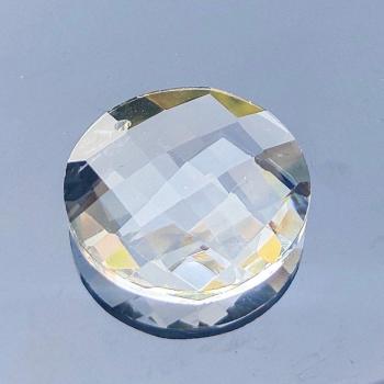 Clear Octagonal Crystal Prism Pendant 40MM
