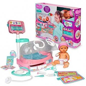 Muñeco Nenuco Doctora, ¿Cómo está mi bebé? 35 cm con luces y sonidos