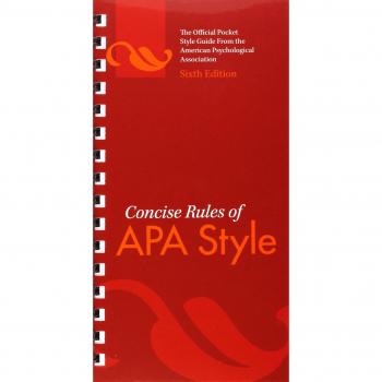 Concise Rules of APA Style
