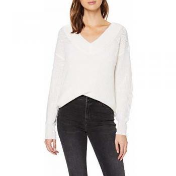 Only Damen Strickpullover mit V-Ausschnitt 'MELTON LIFE', Regular Fit, Größe XL