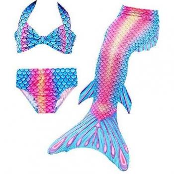 Costume di Sirena Hejin 150 cm in 3 Pezzi