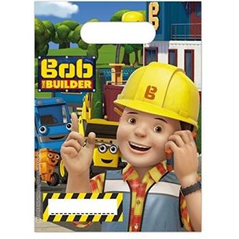 Bob der Baumeister Party‑Tüte (Mottoparty) – 6 x 16 × 23 cm