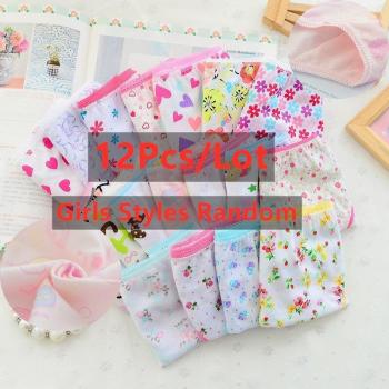 Conjunto de bragas de algodón para niñas 2-12 años