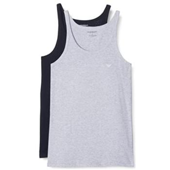 Emporio Armani T-shirt short navy blue, stampa Heather, modello 111612 Cc722, S