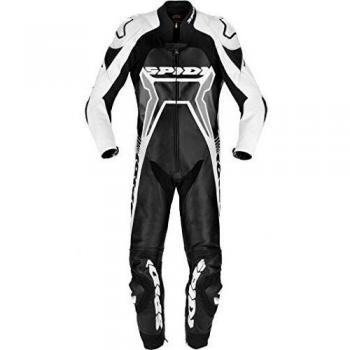 Spidi Warrior 2 WindPro 1‑Part Motorrad‑Lederjacke Schwarz & Weiß