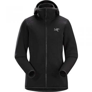 Schwarzer Arc'teryx Kyanite Hoodie für Frauen – XL-Größe