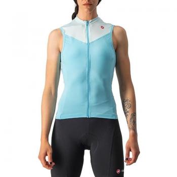 Castelli Maglia Smanicata Solaris Donna Azzurro S
