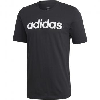 Adidas Herren Basic T-Shirt E LIN, Farbe: Black/White, Größe: L