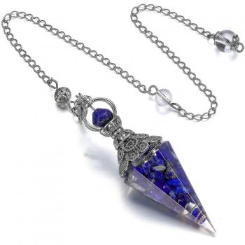 Péndulo de Sanación con Cristales Chakra Hexagonal