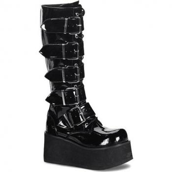DemoniaCult Trashville 518 – Gothic High‑Heel Stiefel für Männer und Frauen