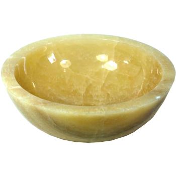 Onyx Bad-Waschbecken – 16 x 40 x 40 cm, Massivsteine