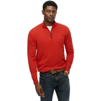 Superdry Pullover mit Reißverschluss in Orange