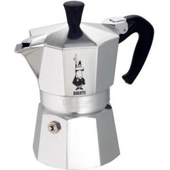 Bialetti Caffettiera Moka 2‑Tasse – Fascia in Argento