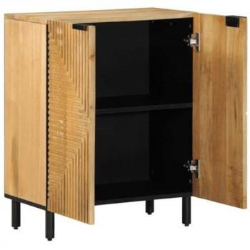 Aparador Marrón 60x33x75 cm Madera Maciza de Mango