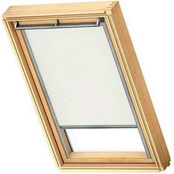 VELUX Sichtschutzrollo mit Aluminiumschiene Uni Weiß 94x160 cm