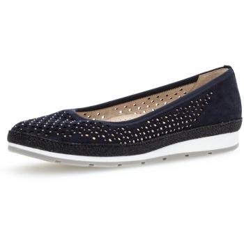 Gabor Damenschuhe 82.401.86 Damen Ballerinas, Pumps, Sommerschuhe, mehr Raum Dank Comfort-Mehrweite Blau