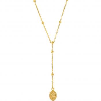 Collier 'Vierge Marie' en Argent Doré