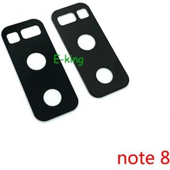 Cubierta de lente de cámara trasera para Samsung Galaxy Note 8, 2 piezas con adhesivo