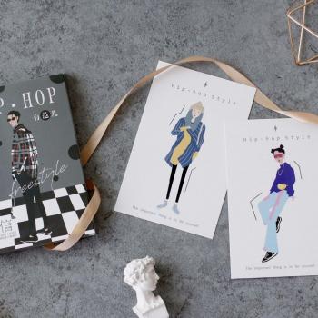 Boodschap Kaarten Set van 30 Stuks in Hip-Hop Stijl
